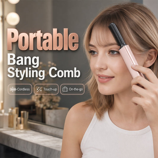 🔥HOT SALE 55% OFF🎁⚡50K+ SOLD! 👩Shape hair in 3 seconds! Create gorgeous hairstyles anytime anywhere. 💁Portable Wireless Mini Bang Styling Comb