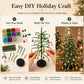🔥Hot Sale 58% OFF🔥 Elegant Beaded Mini Christmas Tree – Collector's Holiday Decor Set, Tabletop 🎄