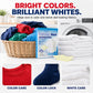 🔥Hot Sale 50% OFF🔥 Laundry Whitening Sheets for Yellow Removal – Bleach-Free, 20-Pack, All-Temp 🧺