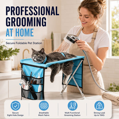 ⏳Limited-time 52% off🛋️2-in-1 Foldable Pet Grooming Bed🐱🐶