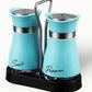 🐧50% OFF NOW! Penguin Design Salt and Pepper Shaker Set, Transparent Glass Bottom Seasoning Dispenser, Large‑Mouth Refillable Spice Container for Kitchen Countertop