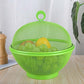 ⏳Time-Limited Special⏰ Fruit Basket with Lid – Breathable, Drainable, Insect Proof 🍇