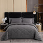 🛏️ LIMITED-TIME 50% OFF! ✨ 3-Piece Quilted Comforter Set with Shams – All-Season Microfiber
