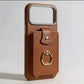 Magnetic Wallet Case with Ring Stand