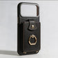 Magnetic Wallet Case with Ring Stand