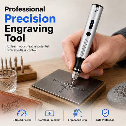 ⏳🔥LIMITED-TIME 50% OFF! ⏰🖊️ Mini Cordless Electric Engraving Pen – Portable Precision Engraving Tool
