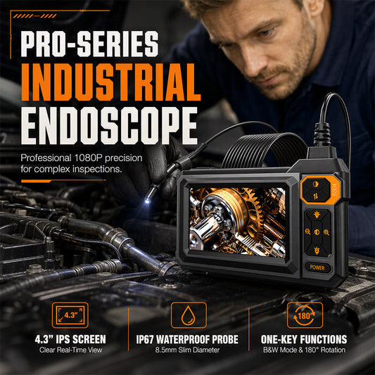 🔍 LIMITED‑TIME 50% OFF! ⚡HD Inspection Endoscope – IPS Screen, IP67 Waterproof Probe ✨