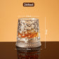 🥃50% OFF NOW! 360° Rotating Whiskey Glass Tumbler – Vintage Embossed Crystal Spinning Old Fashioned Glass, Luxury Rotatable Cocktail Glass for Bar, Home & Party