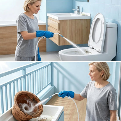 ✨Buy 1 Get 1 Free💦🚿 High-Pressure Drain Cleaning Nozzle – Deep-Cleaning & Easy Install for Bathroom & Toilet
