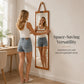 🥳50% OFF NOW! Portable Folding Full-Length Mirror‑HD Foldable Travel Body Mirror with Storage Bag, Wall Hanging Vanity Mirror for Dorm & Travel