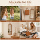 🥳50% OFF NOW! Portable Folding Full-Length Mirror‑HD Foldable Travel Body Mirror with Storage Bag, Wall Hanging Vanity Mirror for Dorm & Travel