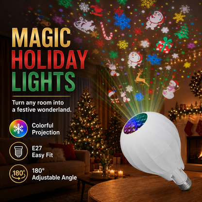 🎁2026 New Arrivals 50% OFF💥Rotating Christmas Projector Bulb | 16 Patterns