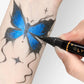 🎁🔥Last day sale 50% OFF🔥Cosmetic Grade Temporary Tattoo Markers for Skin, 10/15 Vibrant Colors Flexible Brush Tip Pens,, High Detail, Face Makeup Halloween, None Toxic, Office Stationery Writing Tool 4