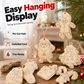 DIY Christmas Wooden Ornaments Kit with Pens and Bells