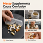 💊✈️Portable 4-Compartment Travel Pill Organizer – Compact, Secure, Easy to Carry