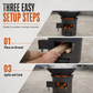 🔥55% OFF NOW! Careluxpro Heavy-Duty Carbon Steel Camping Stove – 3-in-1 Wood & Charcoal Burning Outdoor Combustion Stove, High-Draft Airflow Portable Camp Cooker for Camping, Backpacking & Outdoor Cooking