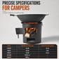 🔥55% OFF NOW! Careluxpro Heavy-Duty Carbon Steel Camping Stove – 3-in-1 Wood & Charcoal Burning Outdoor Combustion Stove, High-Draft Airflow Portable Camp Cooker for Camping, Backpacking & Outdoor Cooking