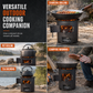 🔥55% OFF NOW! Careluxpro Heavy-Duty Carbon Steel Camping Stove – 3-in-1 Wood & Charcoal Burning Outdoor Combustion Stove, High-Draft Airflow Portable Camp Cooker for Camping, Backpacking & Outdoor Cooking