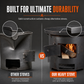 🔥55% OFF NOW! Careluxpro Heavy-Duty Carbon Steel Camping Stove – 3-in-1 Wood & Charcoal Burning Outdoor Combustion Stove, High-Draft Airflow Portable Camp Cooker for Camping, Backpacking & Outdoor Cooking