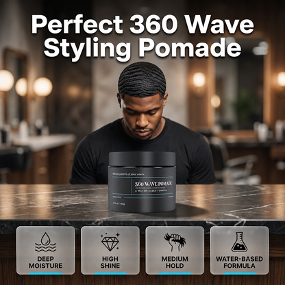 🌊💈✨Wave Pomade Medium Hold Water Based High Shine Hair Wax
