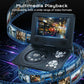 📀50% OFF NOW! 7.8 Inch Portable DVD EVD Player with Game Function, Swivel Screen Rechargeable Portable CD DVD Player for Car, Home & Travel
