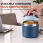 Insulated Stainless Steel Lunch Box with Lid – Stackable Food Container