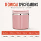 Insulated Stainless Steel Lunch Box with Lid – Stackable Food Container