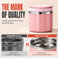 Insulated Stainless Steel Lunch Box with Lid – Stackable Food Container
