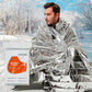 🚨 Emergency outdoor Survival Blanket – Compact Silver Thermal Shelter for Emergency Kits