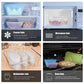 Reusable Silicone Zip Containers -Set of two (one large, one small)