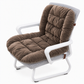 Winter Thickened Plush Integrated Heated Seat Cushion with Backrest Removable and Washable Warm Chair Pad for Office and Student Desk Chairs