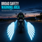 🥳2026 HOT SALE🥳💞50K+ SOLD! 🏍️✨ 50% OFF! Motorcycle LED Angel Wings Projection Lights – ultra-clear ground glow, wide safety warning area. Ride safer at night! 🛡️💪